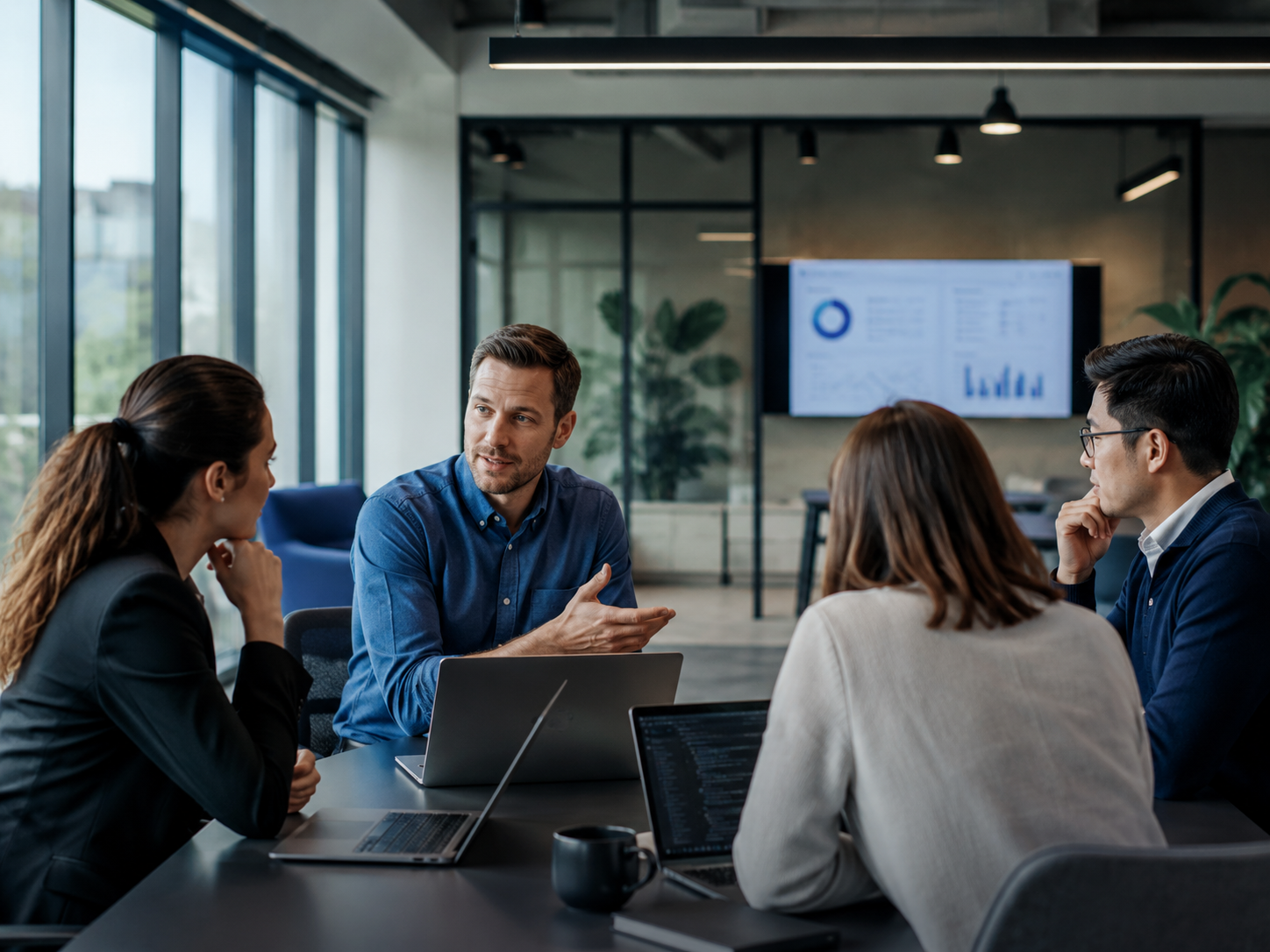 WYZOF consultants planning enterprise transformation with business leaders
